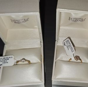 Little girls gold rings